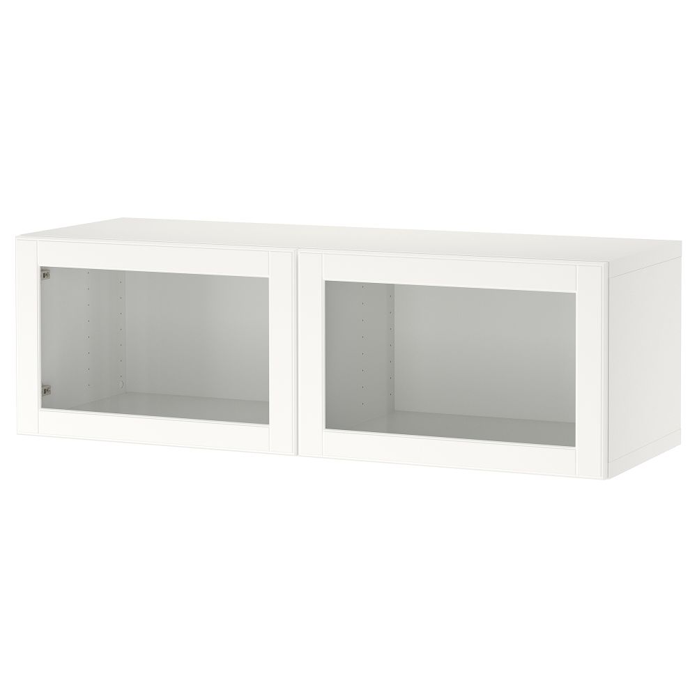 Стеллаж с дверьми, белый, Ostvik белый, 120x42x38 см IKEA BESTÅ БЕСТО 794.262.03 - фото 1