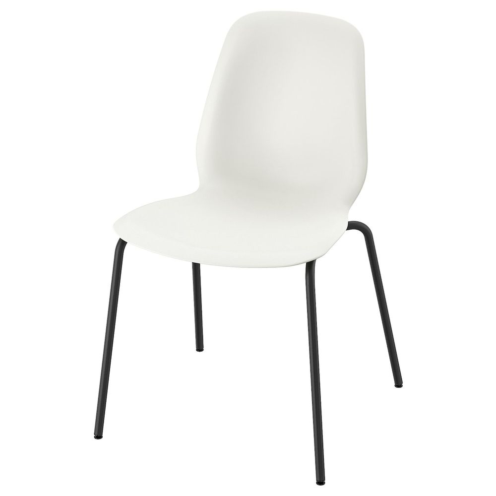 Стул, белый/Брур-Инге черный IKEA LEIFARNE ЛЕЙФ-АРНЕ 192.272.73 - фото 1