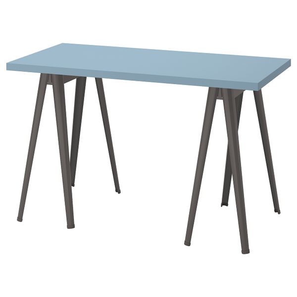 Письменный стол, голубой/темно-серый 120x60 см IKEA LAGKAPTEN ЛАГКАПТЕН / NÄRSPEL НЭРСПЕЛЬ 994.169.91 - фото 1