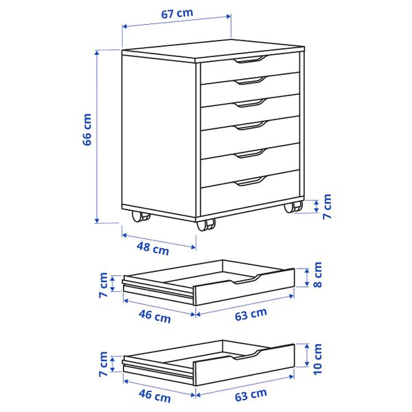 IKEA, дополнительный ракурс - схема-чертеж с размерами