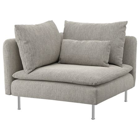 SÖDERHAMN Секция угловая - Viarp бежевый/коричневый