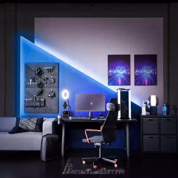 HUVUDSPELARE ХУВУДСПЕЛАРЕ Стул для геймеров - чёрный - фото 4