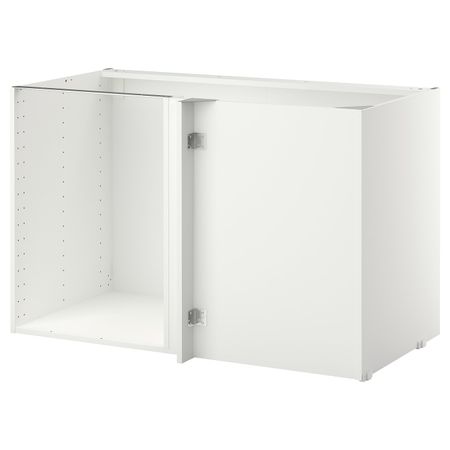 Каркас напольного шкафа углового, белый 128x68x80 см IKEA METOD МЕТОД 203.679.41