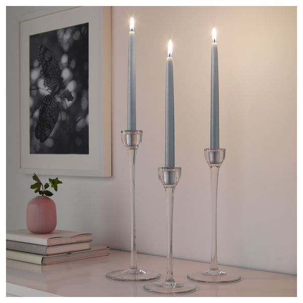 Неароматическая свеча КЛОКХЕТ, серый (25 см) - схема-чертеж с размерами