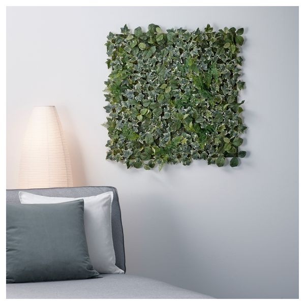 Растение искусственное ФЕЙКА, настенный, д/дома/улицы зеленый (26x26 см) - фото 6