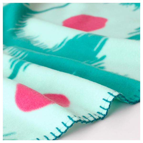 Плед СОММАР 2017, зеленый, розовый (130x180 см) - фото 2