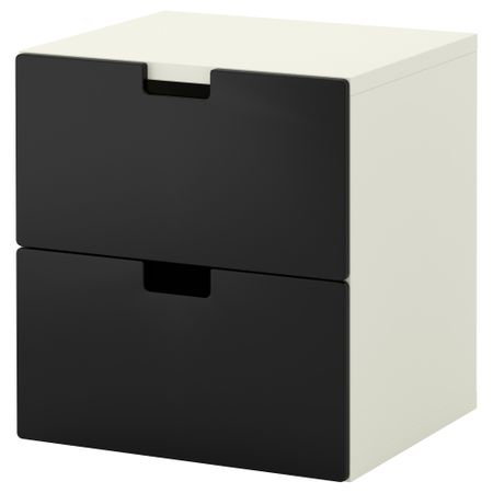 Комод с 2 ящиками СТУВА, черный (60x50x64 см)