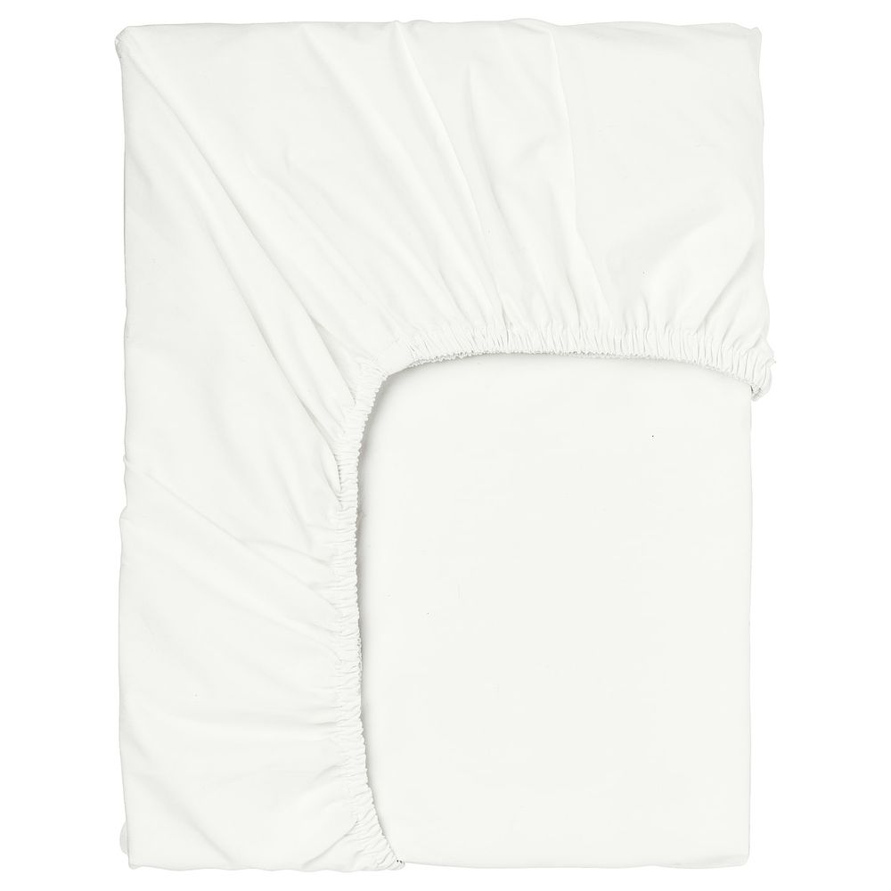 Натяжная простыня для тонкого матраса, белый 180x200 см IKEA SÖMNTUTA СЁМНТУТА 404.127.49 - фото 1