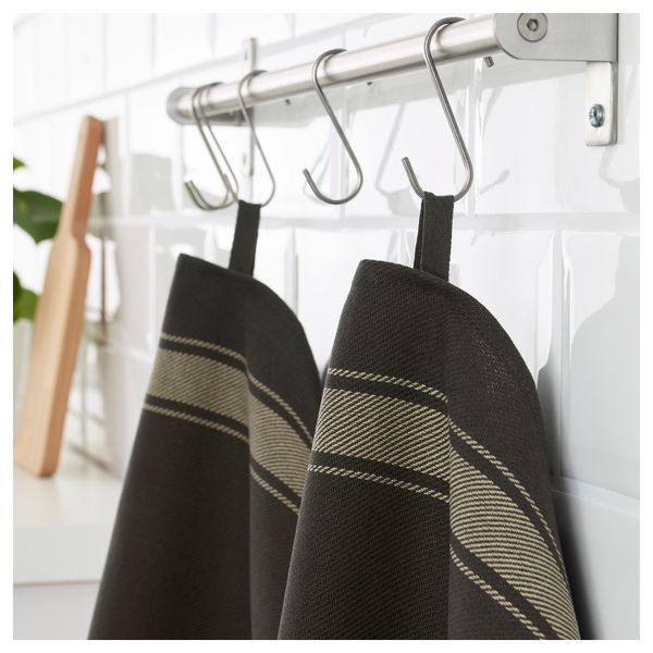 Полотенце кухонное ВАРДАГЕН, черный (50x70 см) - фото 2