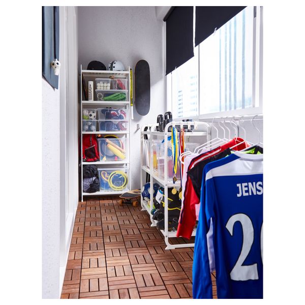 Стеллаж МУЛИГ, белый (58x34x90 см) - фото 4