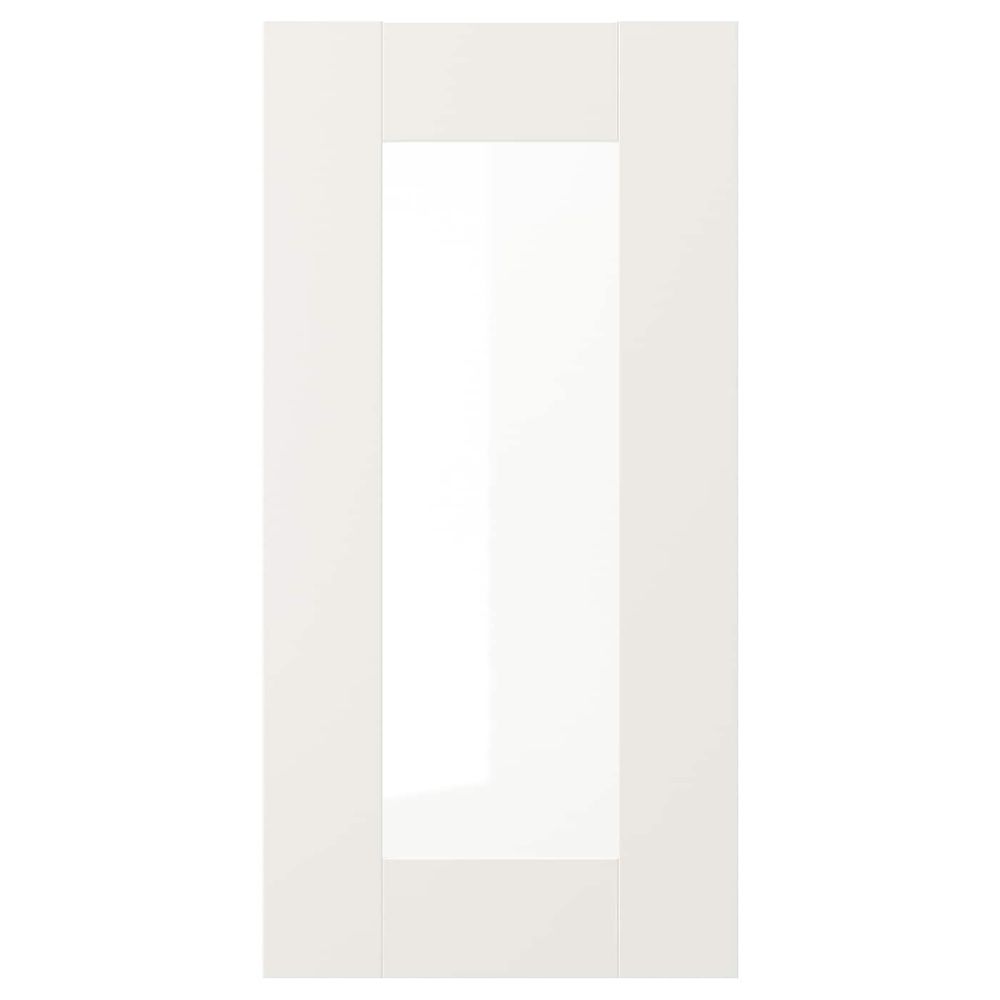 Стеклянная дверь, белый 30x60 см IKEA SÄVEDAL СЭВЕДАЛЬ 003.672.68 - фото 1