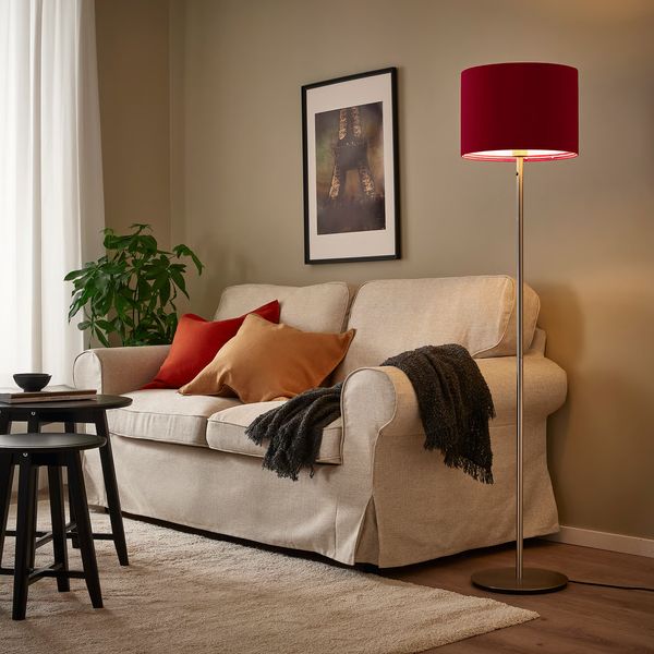 MOLNSKIKT МОЛНСКИКТ Абажур - темно-красный бархат 33 см - фото 3