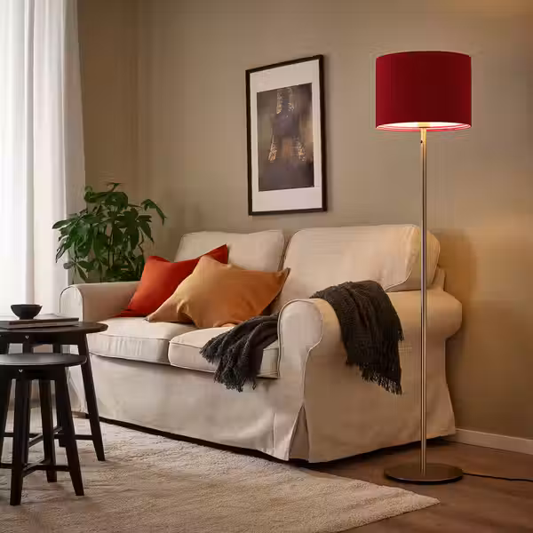 MOLNSKIKT МОЛНСКИКТ Абажур - темно-красный бархат 33 см - фото 3