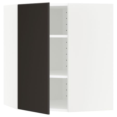 Угловой навесной шкаф с полками, 68x80 cm IKEA METOD МЕТОД 292.118.27