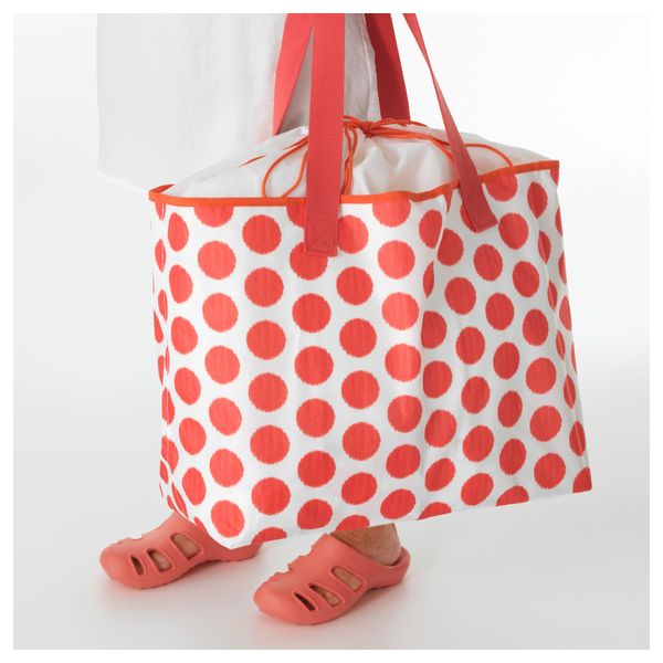 Сумка пляжная СОММАР 2016, красный, точечный - схема-чертеж с размерами