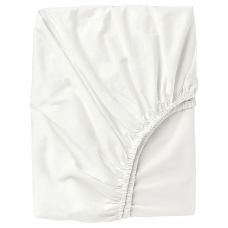 Простыня натяжная, белый 160x200 см IKEA ULLVIDE УЛЛЬВИДЕ 103.511.58
