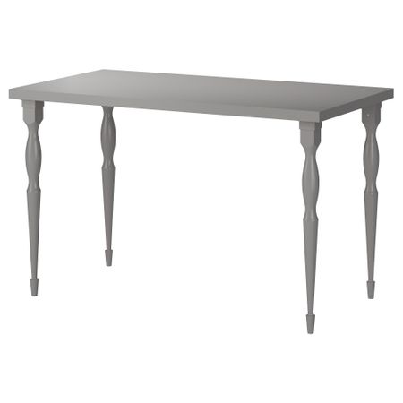 Стол ЛИННМОН / НИПЕН, серый (120x60 см)