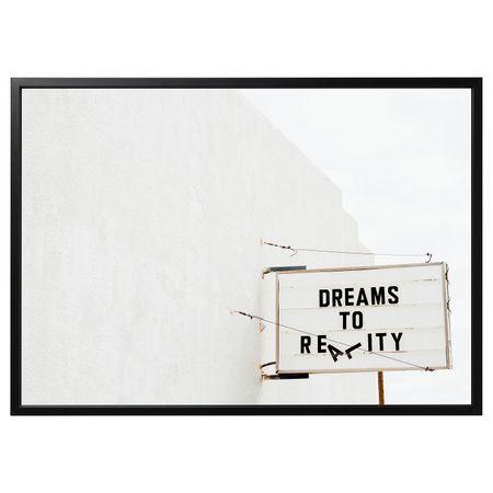 Картина с рамой, Dream, черный 140x100 см IKEA БЬЁРКСТА 792.977.86