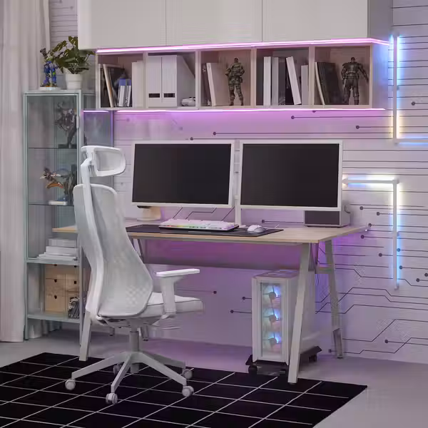 STUBBERGET СТУББЕРГЕТ Кронштейн для 2 мониторов - белый - фото 3