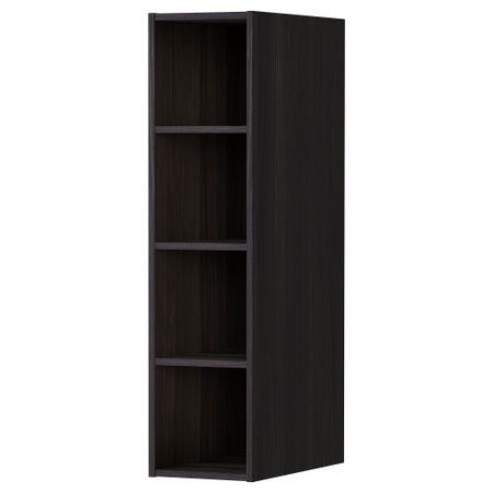 Открытый шкаф ХОРДА, под дерево черный