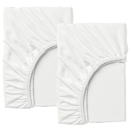 Натяжная простыня для раздвижной кровати,2шт, белый IKEA ЛЕН 603.662.23