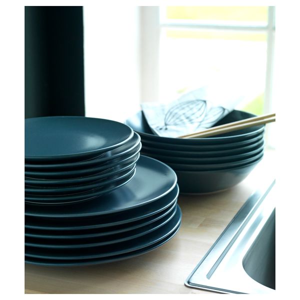 Тарелка ДИНЕРА, серо-синий (26 см) - схема-чертеж с размерами