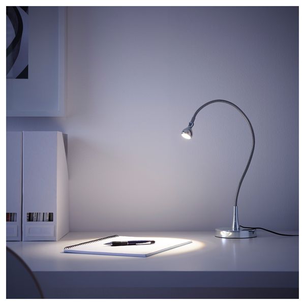 Рабочая лампа, светодиодная ЯНШО, серебристый (60 см) - фото 3