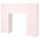 Комбинация для хранения, белый/бледно-розовый 240x42x181 см IKEA SMÅSTAD СМОСТАД / OPPHUS ОПХУС 294.290.15