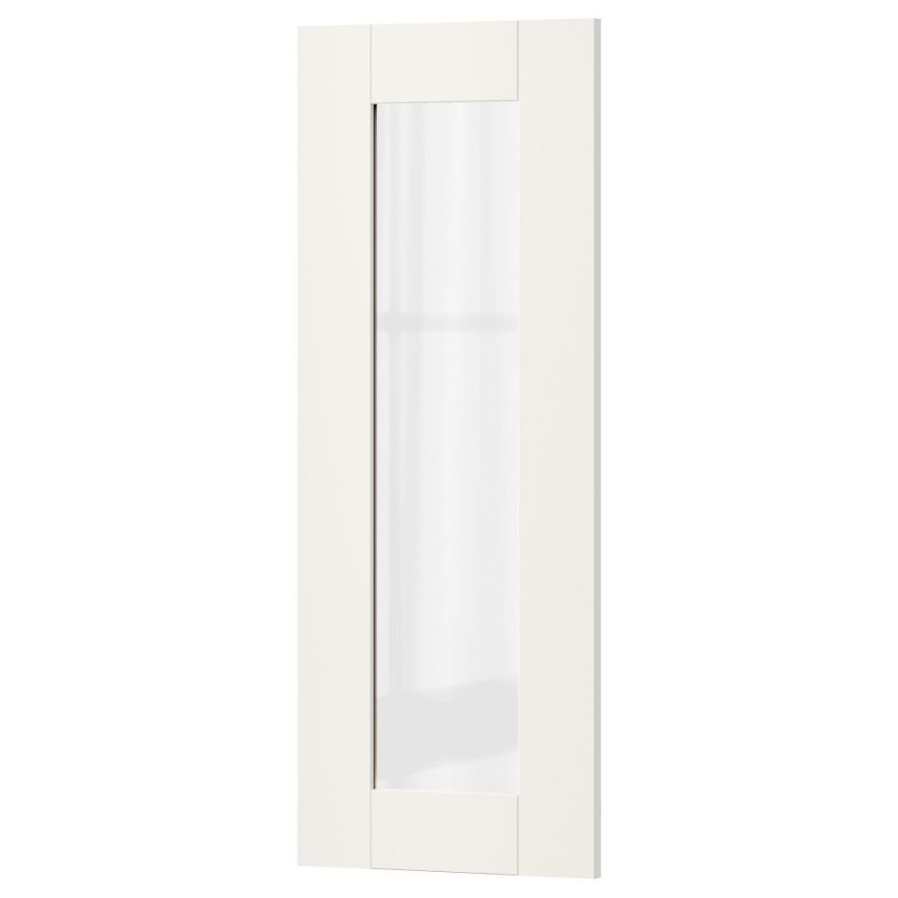 Стеклянная дверь СЭВЕДАЛЬ, белый - фото 1