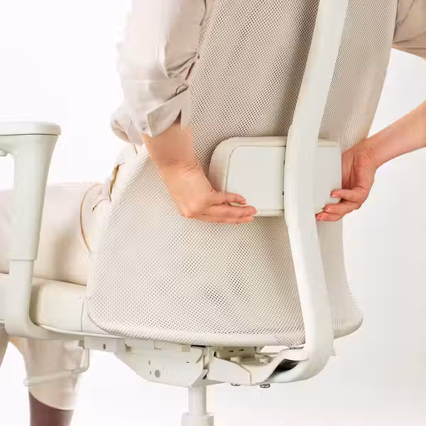 JÄRVFJÄLLET Рабочий стул с подлокотниками - Grann белый - фото 11