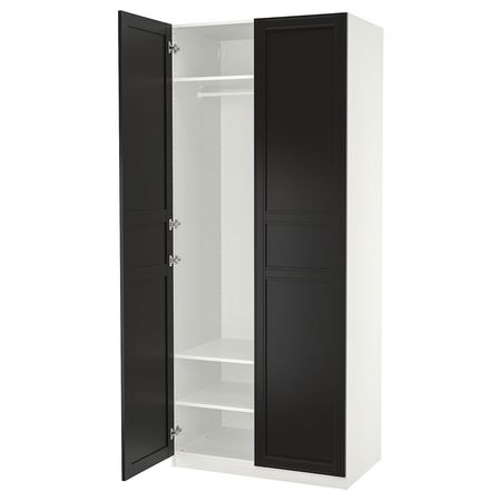 PAX / FLISBERGET Гардероб - белый/антрацит 100x60x236 см