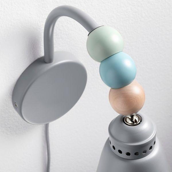 Бра, светодиодный, серый IKEA ЛАНТЛИГ 603.567.33 - схема-чертеж с размерами