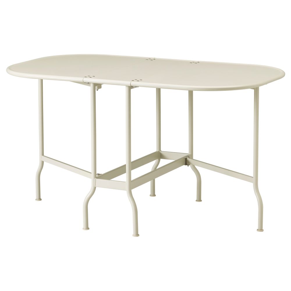 Складной стол, садовый САЛЬТХОЛЬМЕН, бежевый (24x77x130x74 см) - фото 1