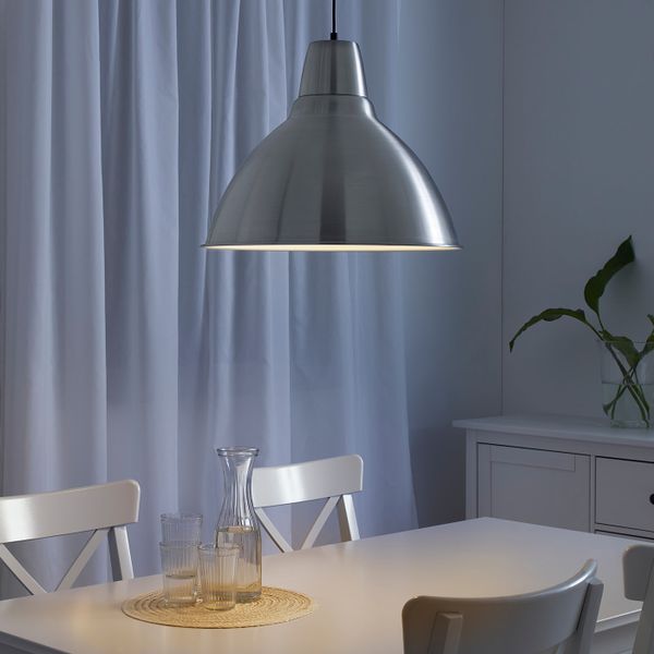 Подвесной светильник, алюминий 50 см IKEA FOTO ФОТО 703.906.99 - фото 2