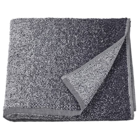 Банное полотенце, белый/темно-синий 70x140 см IKEA NYCKELN НЮККЕЛЬН 604.943.86