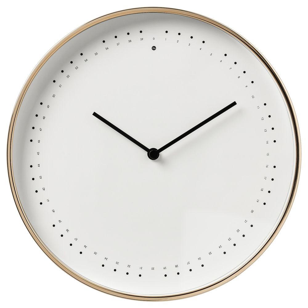 Настенные часы 24 см IKEA ПАНОРЕРА 003.741.60 - фото 1