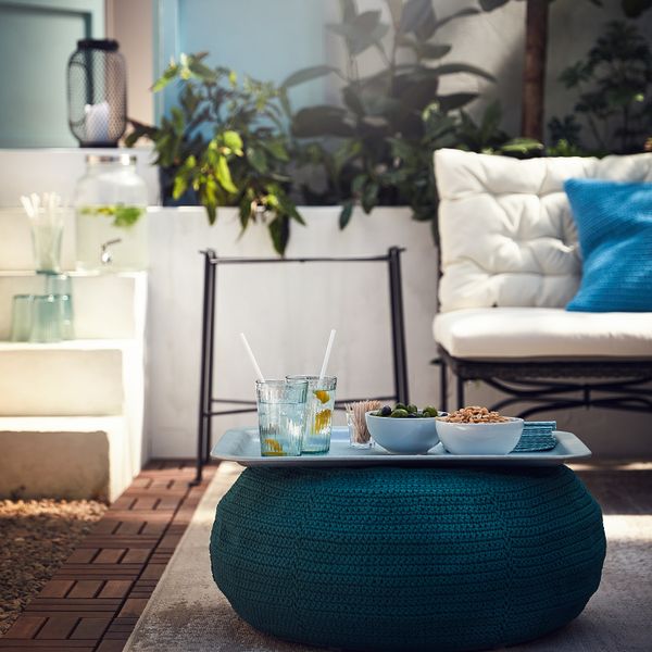 Сервировочный столик для дома, улицы, 56x36 см, темно-серый, серый IKEA KUNGSHATT КУНГСХАТТ 904.626.90 - фото 8