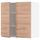 Навесной шкаф с полками, 2 дверцы, 80x80 см, белый, Voxtorp под дуб IKEA METOD МЕТОД 694.582.99