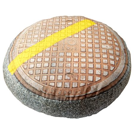 Подушка ФУФФЕНС, серый (57 см)