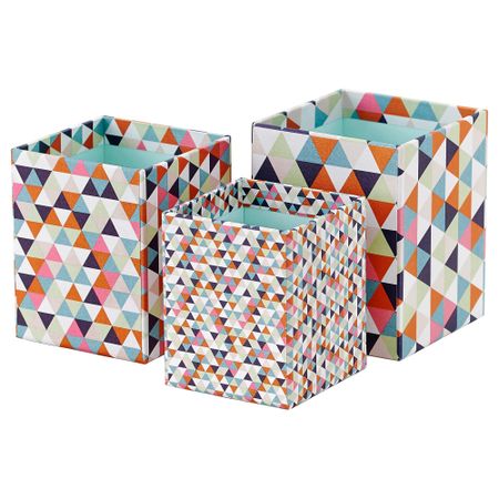 Стакан для/ручек, 3 шт. ХЕЙСАН, разноцветный