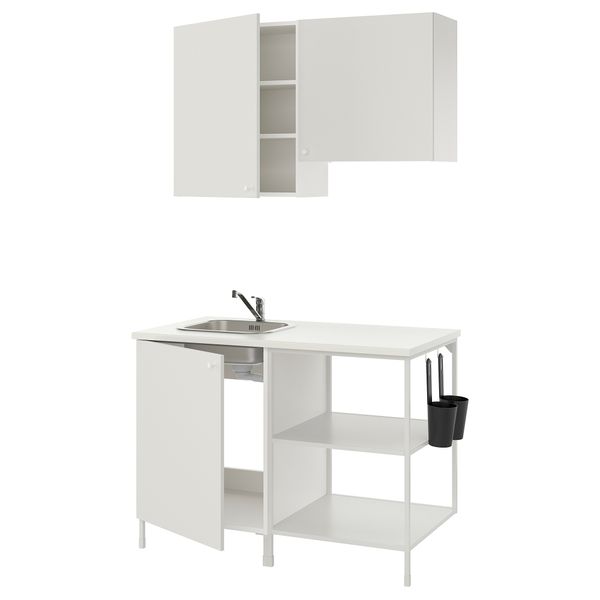 Кухня, белый, 123x63.5x222 см IKEA BEGIVENHET БЕГИВЕНХЕТ 593.370.95 - фото 1