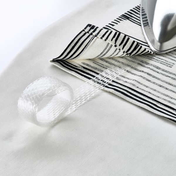 TEMPELFLY ТЕМПЕЛФЛЮ Гардины, 2 шт. - белый/черный/с лентой 145x300 см - фото 5