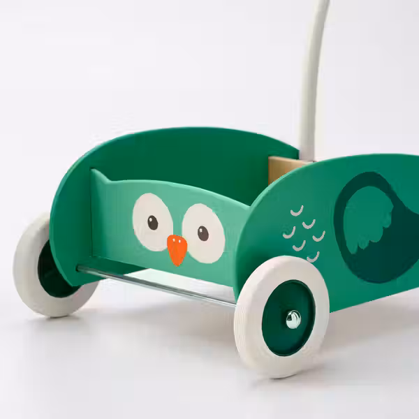 UPPSTÅ Детские ходунки-каталка - зеленый - схема-чертеж с размерами