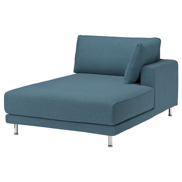 UPPÅKRA Чехол модуля козетки, правой - Axvall серо-синий темный - схема-чертеж с размерами