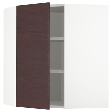Угловой навесной шкаф с полками, 68x80 cm IKEA METOD МЕТОД 593.354.35