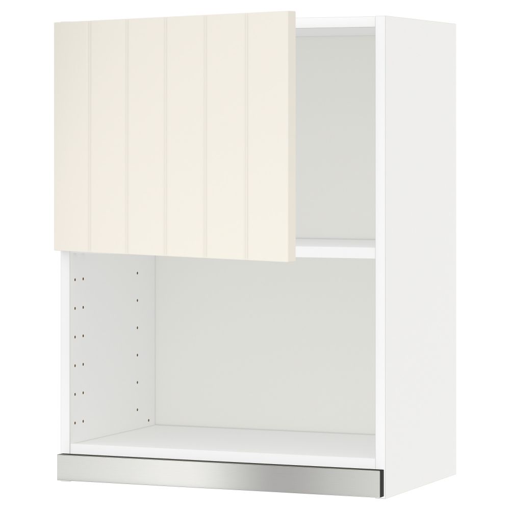 Навесной шкаф для СВЧ-печи МЕТОД, белый, Хитарп белый с оттенком - схема-чертеж с размерами