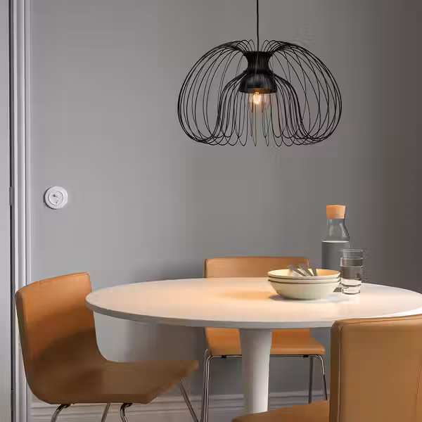 KALLFRONT КАЛЛЬФРОНТ Абажур для подвесн светильника - чёрный 52 см - фото 2