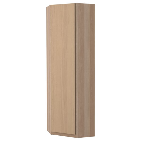Гардероб угловой ПАКС, беленый дуб, Нексус беленый дуб - фото 1