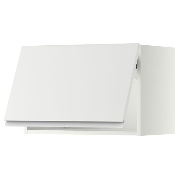 Горизонтальный навесной шкаф МЕТОД, белый, Нодста белый - схема-чертеж с размерами