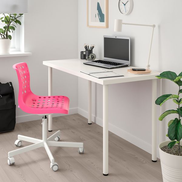 Рабочий стул, розовый, белый IKEA СКОЛБЕРГ / СПОРРЕН 792.756.66 - схема-чертеж с размерами